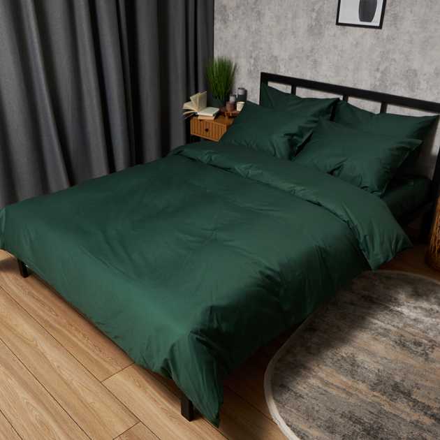 Комплект постельного белья Moon&Star Satin Premium Evergreen Dream 160х220 наволочки 4х70х70 (MS-820010034) - Фото 1