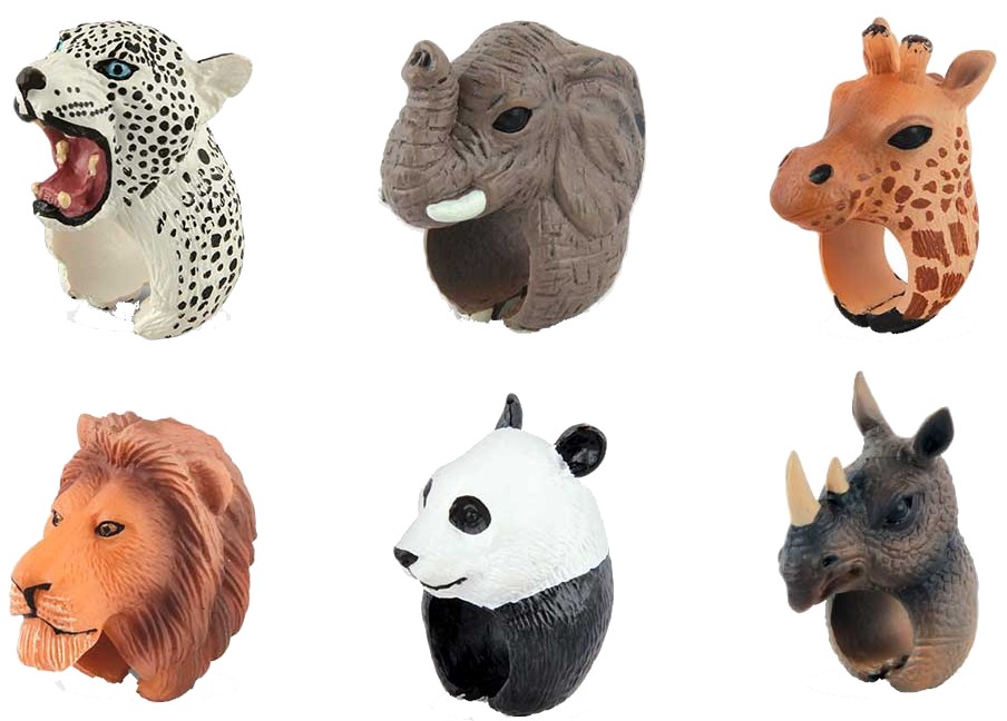 Детская бижутерия Great Pretenders Кольцо Animal Kingdom Jungle в ассортименте (84512) - Фото 1