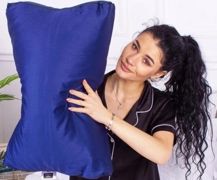 Подушка ортопедична MirSon №4149 Delicate Satin 4052 Ocean 49х32х10.5 см (2200006423638) - Фото 1