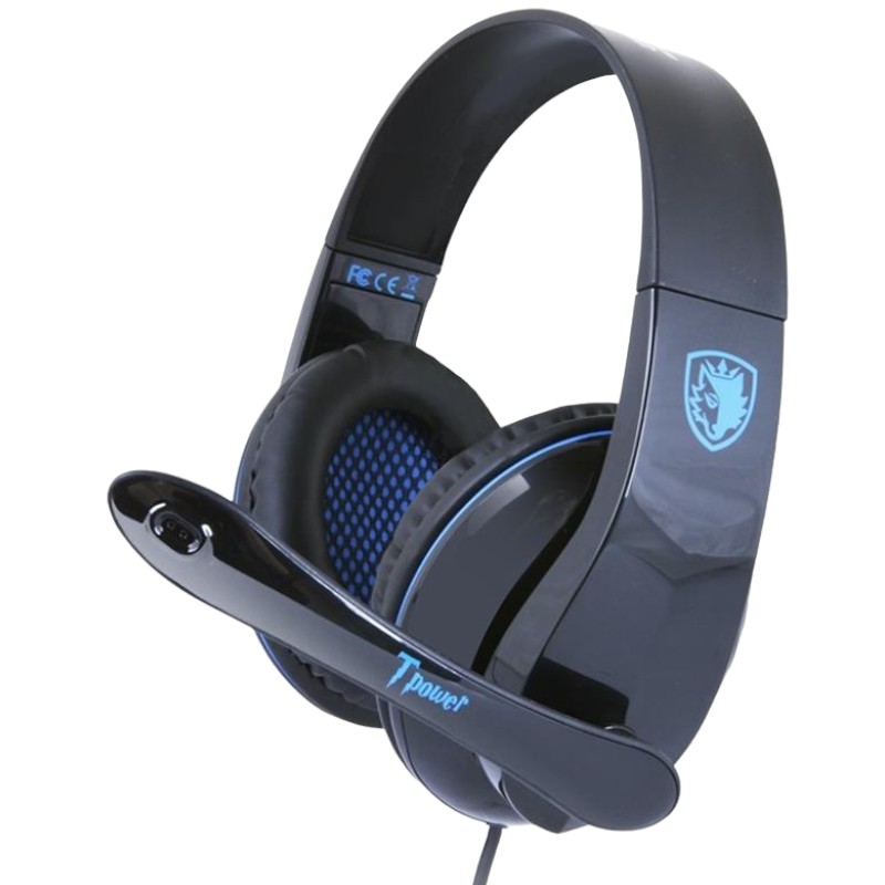 Купити Гарнітура дротова ігрова Sades SA-701 Black/Blue (sa701blj) - Фото 1 Гарнітура дротова ігрова Sades SA-701 Black/Blue (sa701blj) - Фото 1