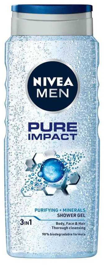 Гель для душу NIVEA Чоловічий Pure Impact 500 мл - Фото 1