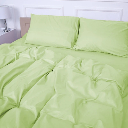 Простынь двуспальная MirSon Soft Elegance №12-0525 Luminary Green 180х200 см (2200010910551) - Фото 1