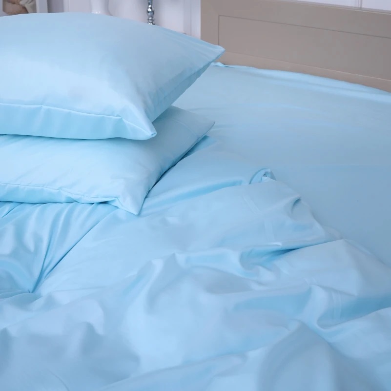 Простынь двуспальная MirSon Soft Elegance №12-4608 Clear Water 180х200 см (2200010911596) - Фото 1