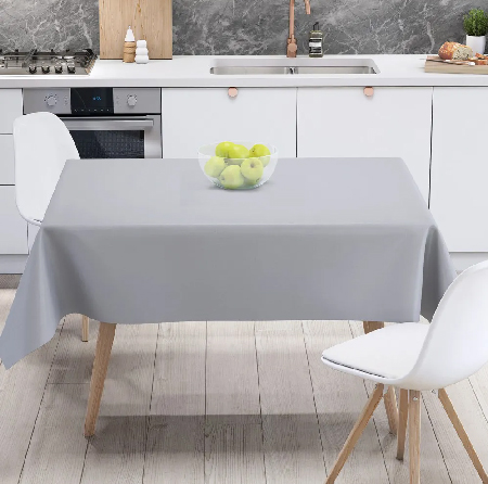 Скатерть прямоугольная ТЕП Aquastop 140х180 см Light Grey (С-04190_29826) - Фото 1