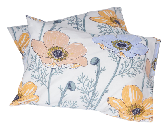 Наволочка Moon&Star Ranforce Elite Gold Poppy 60х60 см 2 шт. (MS-840001186) - Фото 1