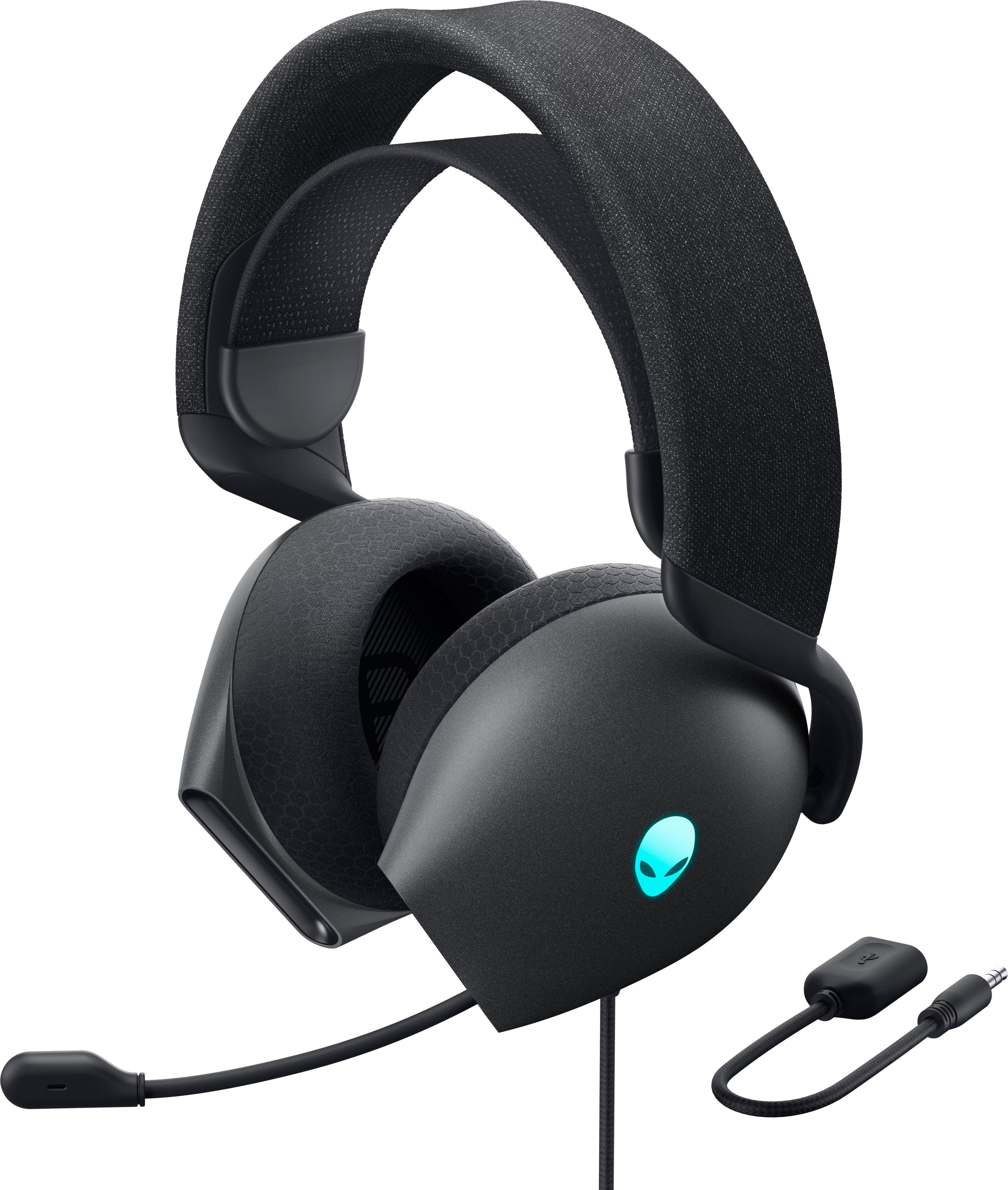 Гарнитура проводная игровая Dell Alienware Wired Gaming Headset AW520H Dark (545-BBFH) - Фото 1