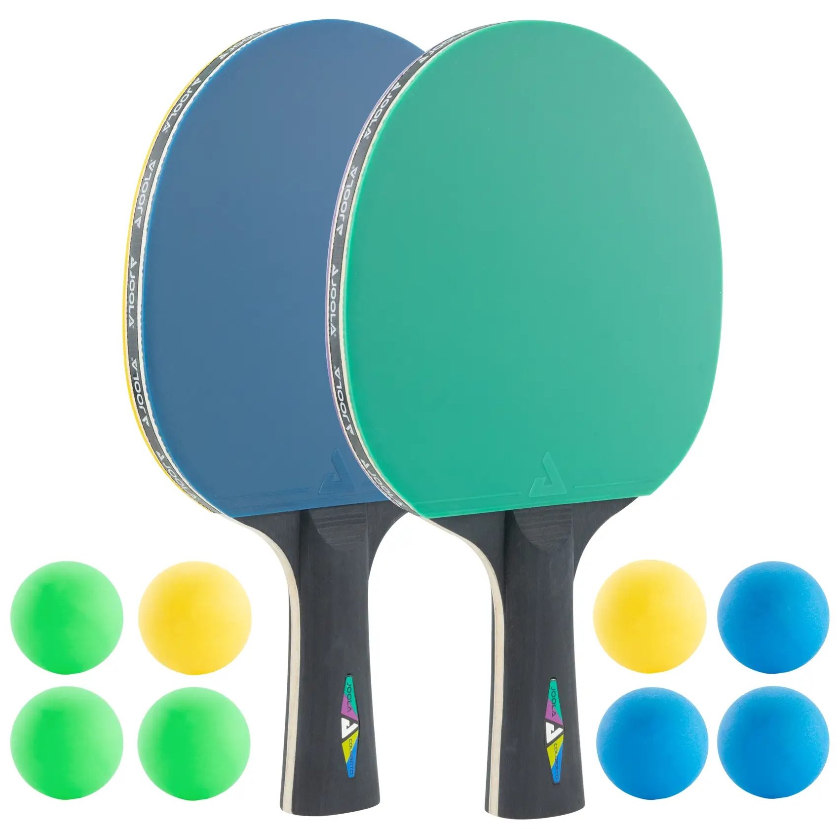 Набор для настольного тенниса Joola Colorato 2 Bats 8 Balls (54814) - Фото 1