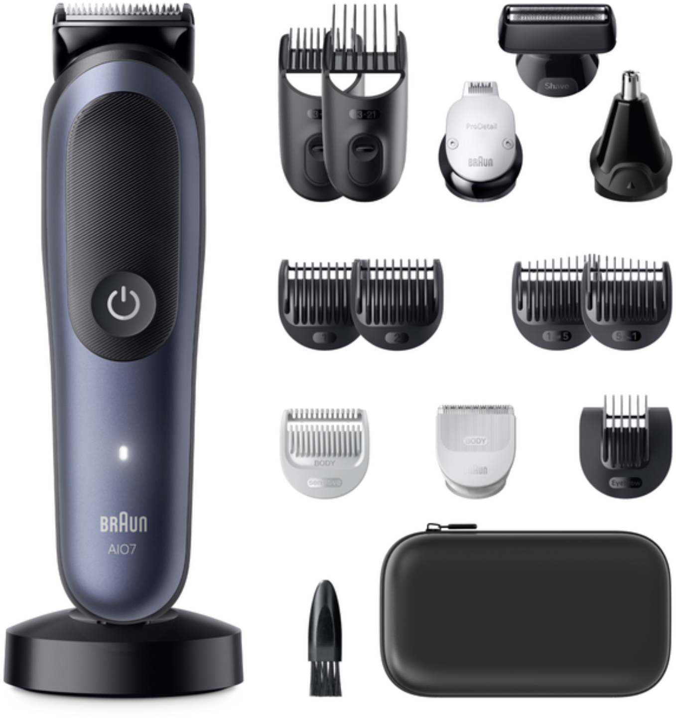 Триммер универсальный Braun All-in-One Series 7 AIO7580 тип 5807+зарядная станция+органайзер - Фото 1