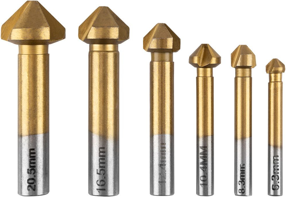 Набір свердел GRAPHITE TiN 6.3-20.5 мм 6 шт. (54T427) - Фото 1