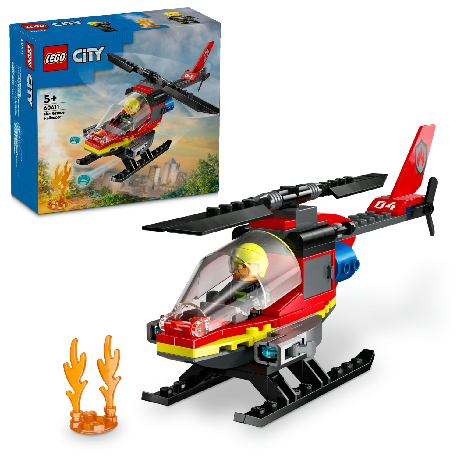 Конструктор LEGO City Пожарный спасательный вертолет (60411) - Фото 1