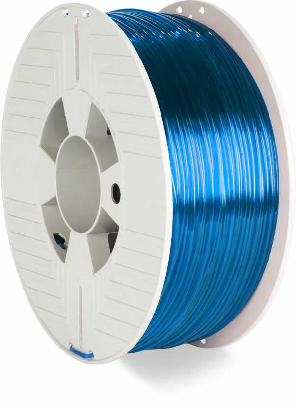Нитка для PETG-картриджа Verbatim 2,85 мм 1 кг Blue-Transparent (55064) - Фото 1