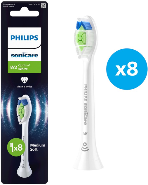 Насадка для зубной щетки Philips Sonicare HX6068/87 W2 Optimal White - Фото 1