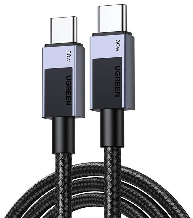 Купити Кабель синхронізації даних UGREEN L524 USB-C to USB-C PD 60W 3A 1m Space Gray (55765) - Фото 1 Кабель синхронізації даних UGREEN L524 USB-C to USB-C PD 60W 3A 1m Space Gray (55765) - Фото 1