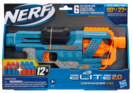Бластер многозарядный Hasbro Nerf Elite 2.0 Коммандер (E9485) - Фото 1