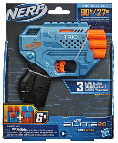 Бластер многозарядный Hasbro Nerf Elite 2.0 Трио (E9954) - Фото 1