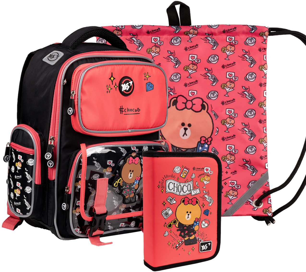 Рюкзак шкільний YES S-101 Collection Line Friends (559787) - Фото 1