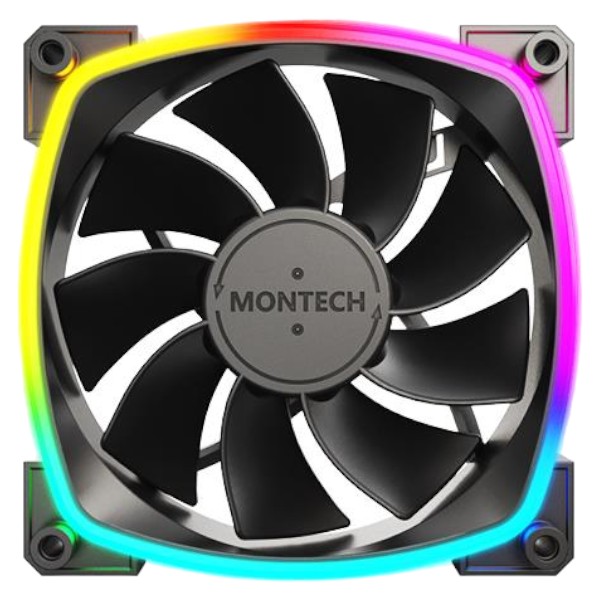 Уценка - Корпусный вентилятор Montech RX120 PWM BLACK - Фото 1