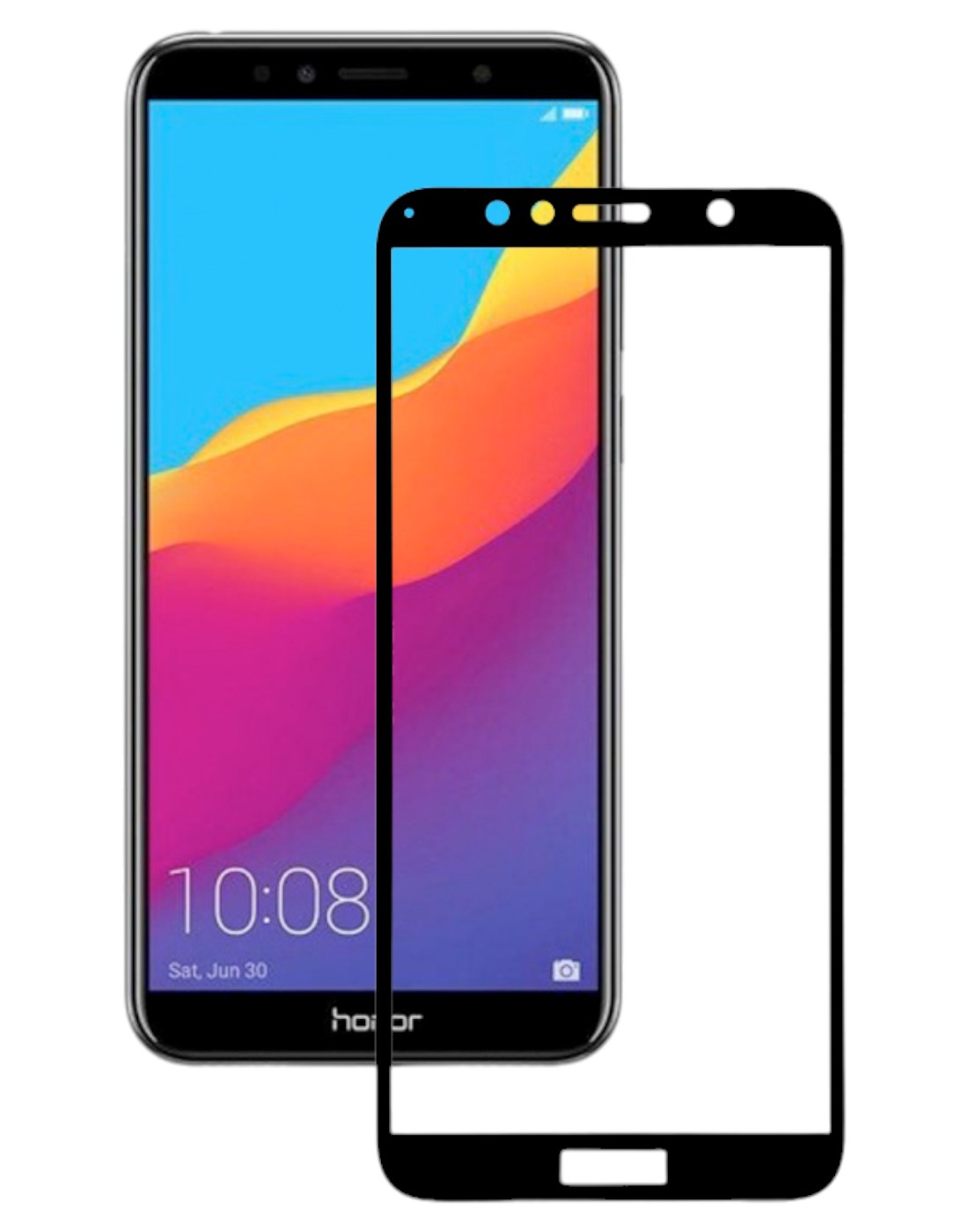 Защитное стекло для смартфона BeCover Honor 7A Pro Black (702450) - Фото 1