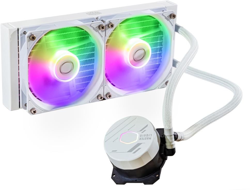 Водяная система охлаждения Cooler Master MasterLiquid 240L Core ARGB White (MLW-D24M-A18PZ-RW) - Фото 1