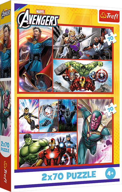 Пазлы (3-4 года) Trefl 2x70 The Avengers Стать героем (44394) - Фото 1