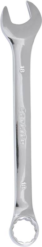 Купить Ключ комбинированный CarLife CR-V 18 мм (WR3018) - Фото 1 Ключ комбинированный CarLife CR-V 18 мм (WR3018) - Фото 1