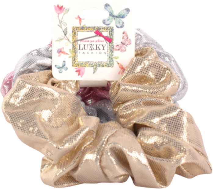 Купити Набір для волосся Lukky Набір дитячих резинок металік 3 шт. (T19600) - Фото 1 Набір для волосся Lukky Набір дитячих резинок металік 3 шт. (T19600) - Фото 1