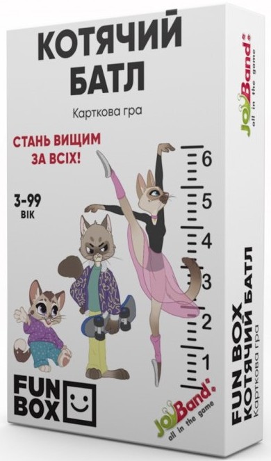 Настольная игра карточная (3-4 года) JoyBand-Bontoy FunBox Кошачий батл (FB0003) - Фото 1