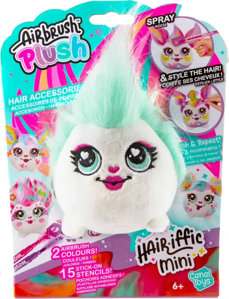 Купити Набір для декупажу та розпису Canal Toys DIY AIRBRUSH PLUSH - Hair'iffic Зроби зачіску - Пош (AIR038/3) - Фото 1 Набір для декупажу та розпису Canal Toys DIY AIRBRUSH PLUSH - Hair'iffic Зроби зачіску - Пош (AIR038/3) - Фото 1