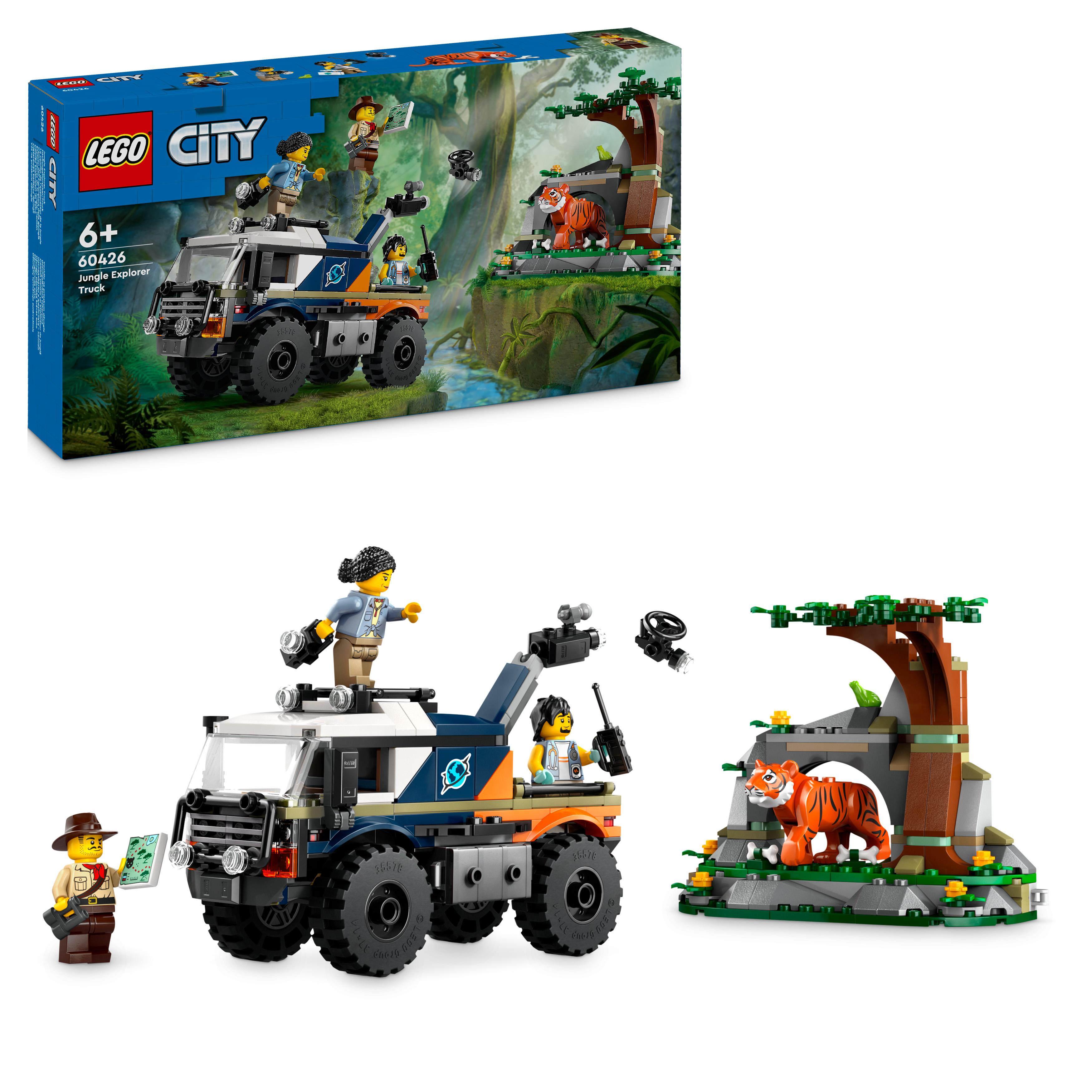 Конструктор LEGO City Игрушечный внедорожник для исследования джунглей (60426) - Фото 1