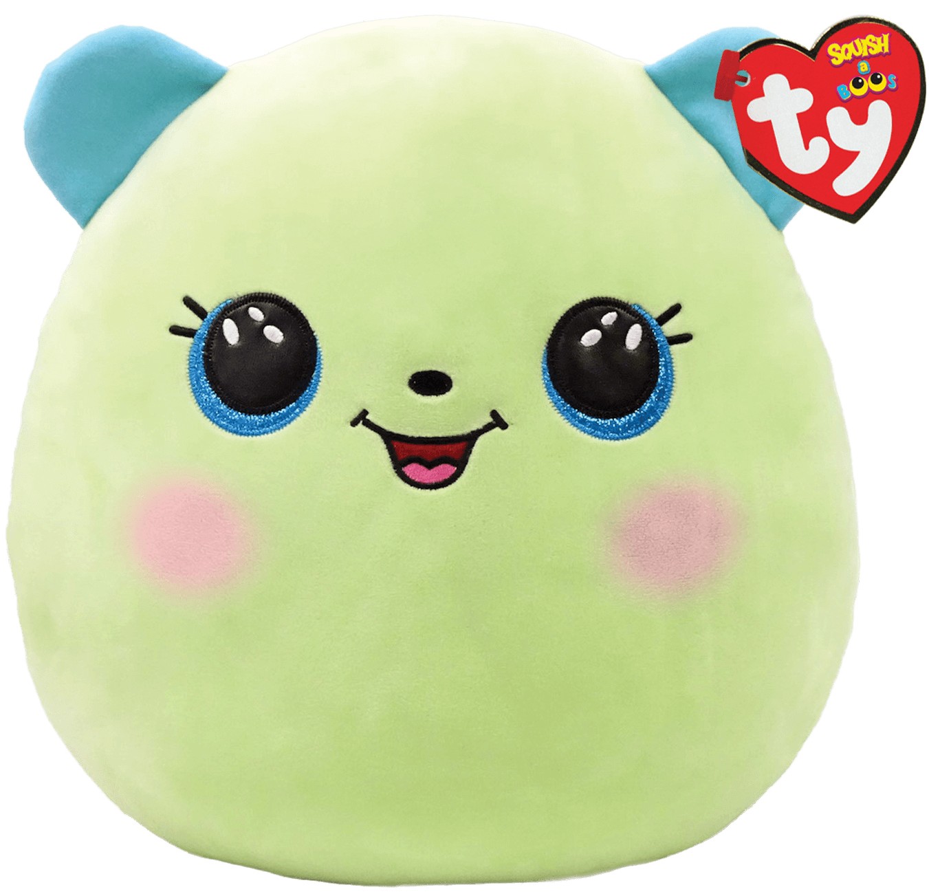 Мягкая игрушка подушка TY SQUISH-A-BOOS Зеленый медвежонок "CLOVER" 20 см (39227) - Фото 1