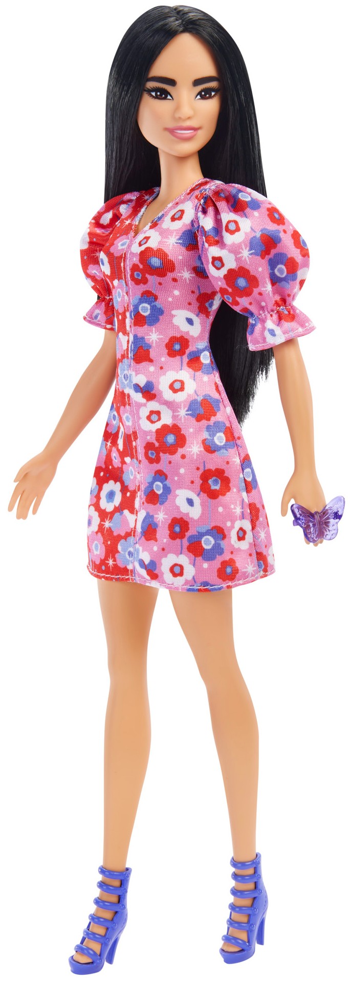 Лялька Barbie "Модниця" в рожевій квітчастій сукні (HBV11) - Фото 1