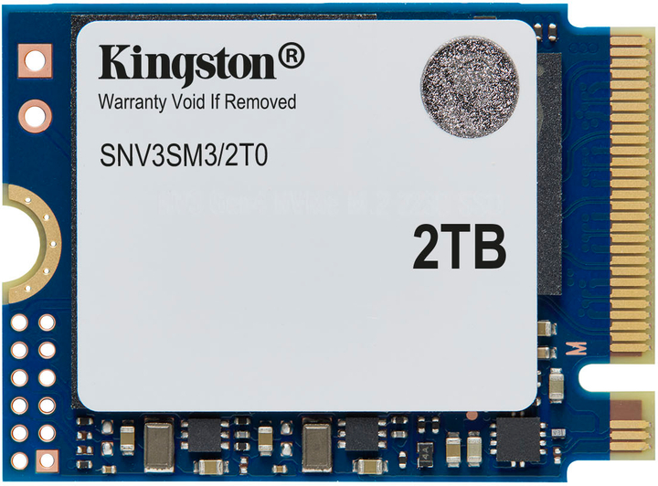 SSD-накопичувач внутрішній Kingston NV3 2000GB M.2 2230 PCIe 4.0 x4 NVMe (SNV3SM3/2T0) - Фото 1