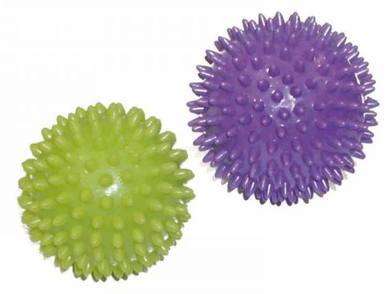 Масажний м'яч Toorx набір та МФР PVC 7,5 см Verde та 9 см Viola (AHF-001) - Фото 1