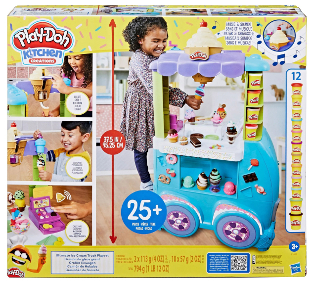 Наборы для лепки Hasbro Мега набор "Машинка с мороженым" (F1039) - Фото 1