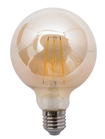 Лампочка светодиодная SiriusStar Filament gold 5800 12W (G95-4200K-E27) - Фото 1