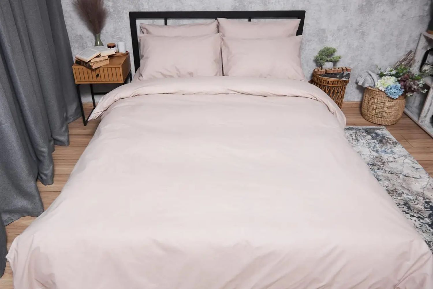 Комплект постельного белья Moon&Star Бязь Gold Люкс «Blanc» 143х210 см нав. 4х70х70 (MS-820004604) - Фото 1