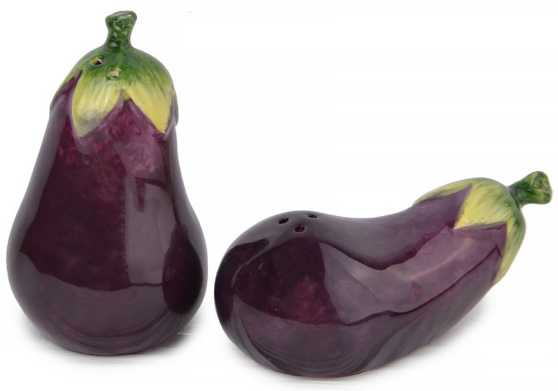 Набір ємностей для спецій і приправ Lefard Баклажани 2 пр. (59-349)