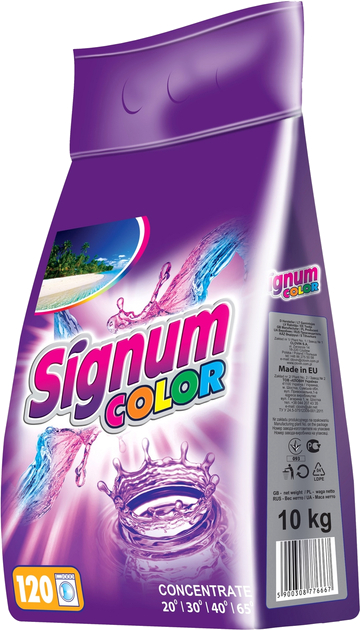 Стиральный порошок Signum Сolor 10 кг (5900308776667) - Фото 1