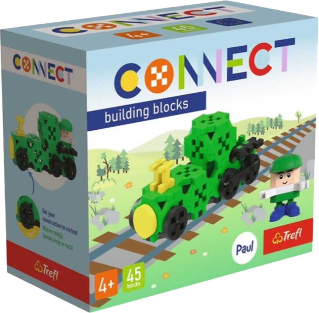 Пазли (3-4 роки) Trefl Connect Локомотив 45 дет. (20443) - Фото 1