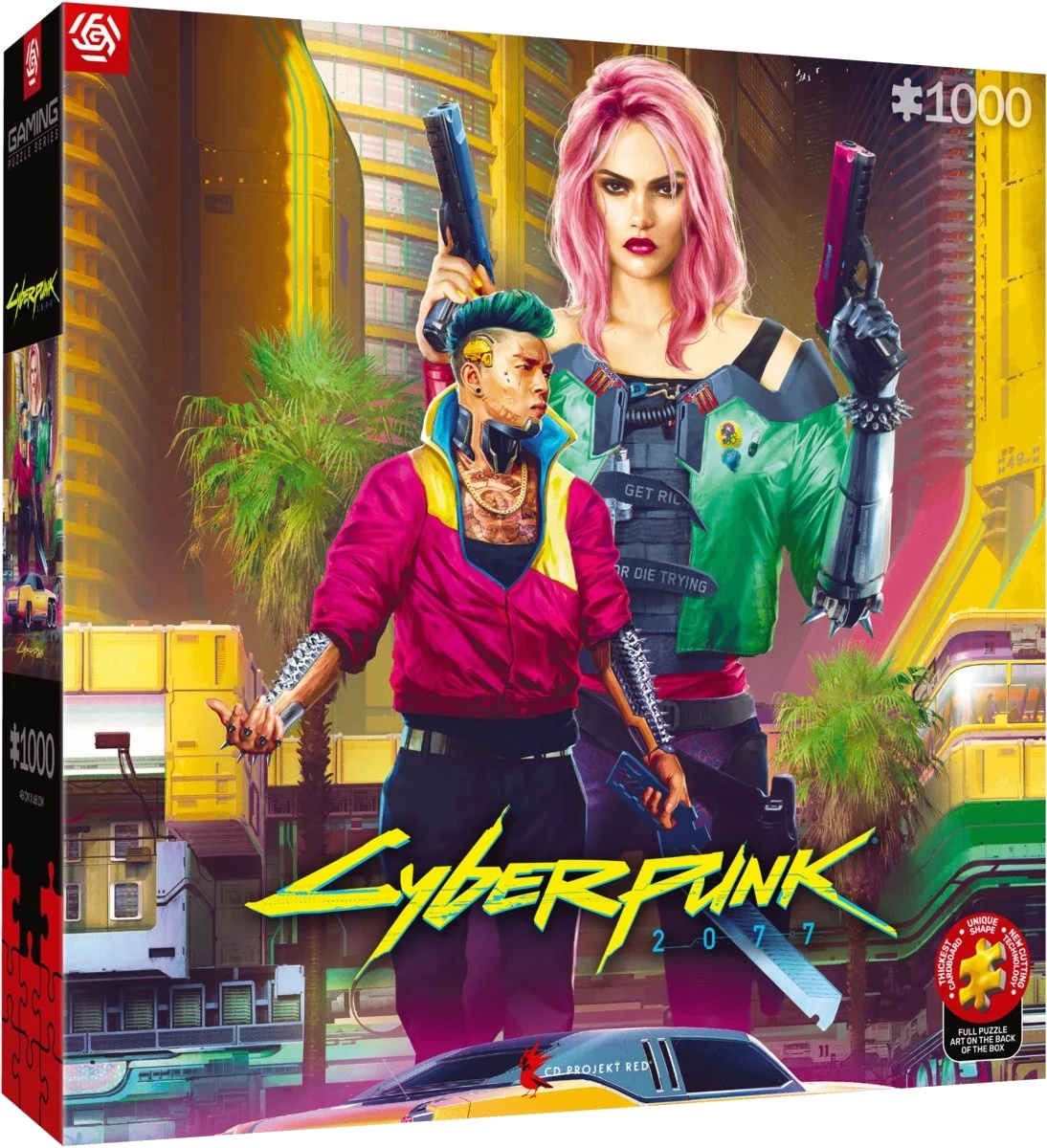Пазли картонні (8 +) Good Loot Cyberpunk 2077 Kitsch Style 1000 ел. (5908305249696) - Фото 1