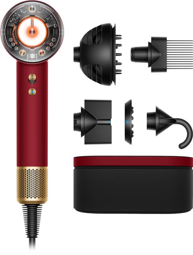 Фен Dyson HD16 Supersonic Nural Red Velvet/Gold Красный/Золотой (594823-01) - Фото 1