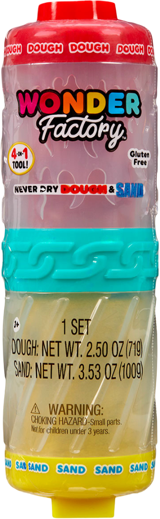Маса для ліплення Wonder Factory ЯРКИЙ СТАРТ: МАСА ДЛЯ ЛІПКИ І ПІСОК в асортименті (595304) - Фото 1