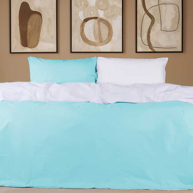 Комплект постельного белья детский MirSon White-Mint 110х140 (2200000948939) - Фото 1
