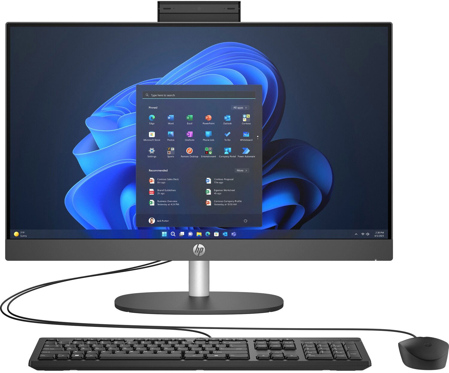 Компьютер-моноблок HP ProOne 245 G10 (A54ZVET) - Фото 1