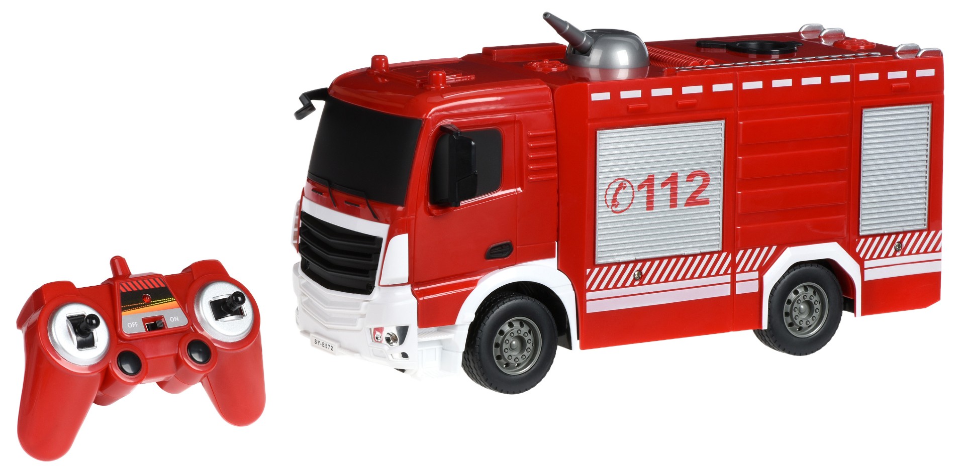 Радиоуправляемая спецтехника Same Toy Пожарная машина с распылителем воды (E572-003) - Фото 1