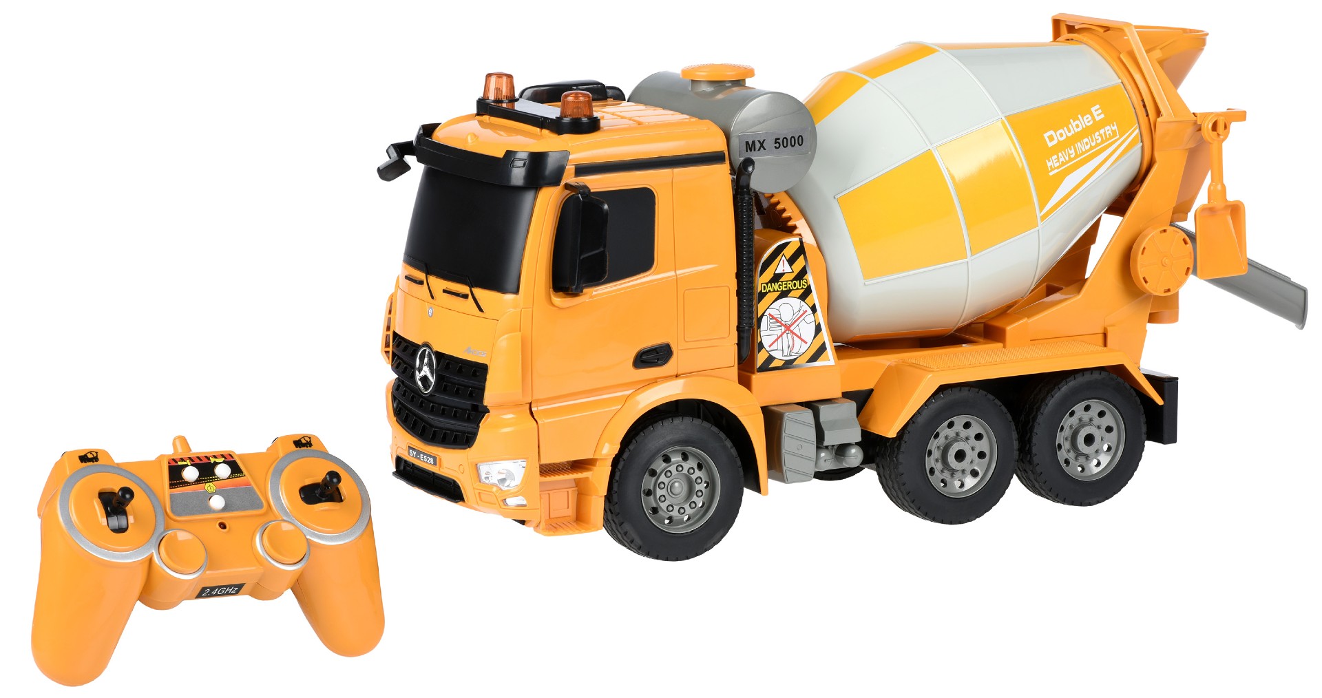 Радиоуправляемая спецтехника Same Toy Бетономешалка, желтая Mercedes ...
