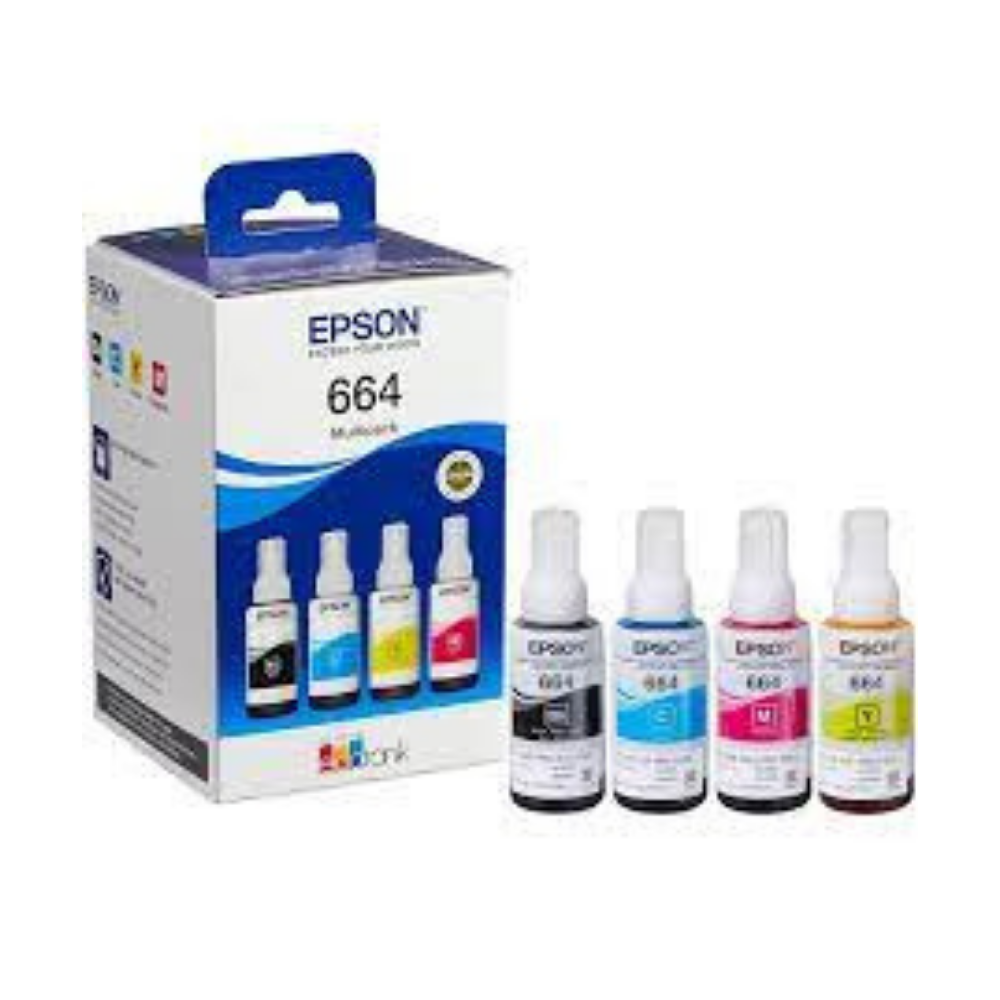 Чернила Epson 664 EcoTank 4-colour Multipack (C13T66464A) - Фото 1