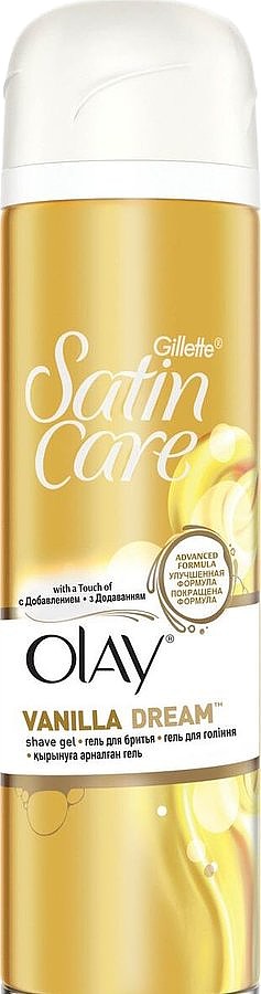 Гель для бритья Gillette SATIN CARE Olay Vanilla Dream 200мл - Фото 1