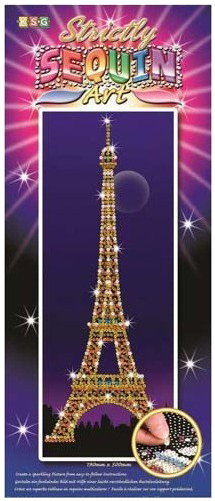 Набор для творчества из пайеток Sequin Art Strictly Эйфелева башня 16х49см (SA1405) - Фото 1