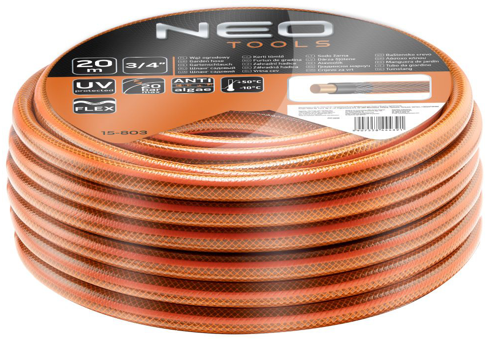 Шланг поливочный Neo Tools Economic 3/4'' (15-803) - Фото 1